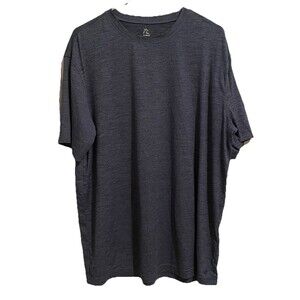 Rhoback Tailwind Performance Tee Mens XL Heather Fleet Navy Blue Short Sleeve